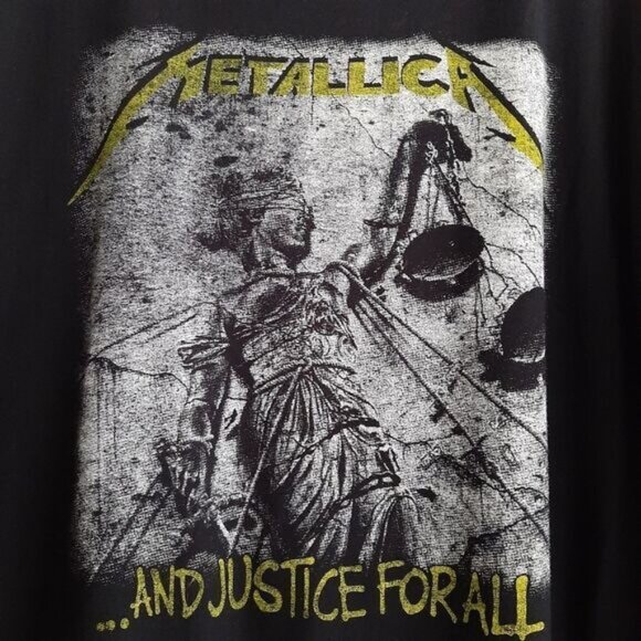 METALLICA | and Justice for All by Bravado Crewneck T-Shirt Band Tee Sz XL - Picture 5 of 7